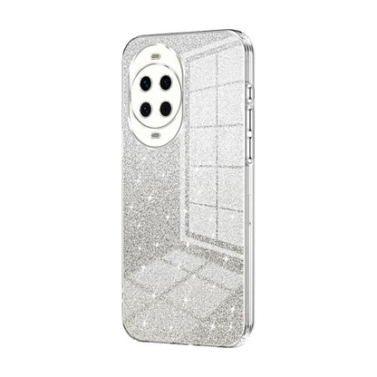 Clear silver glitter phone case with electroplated camera ring and lens cutouts
