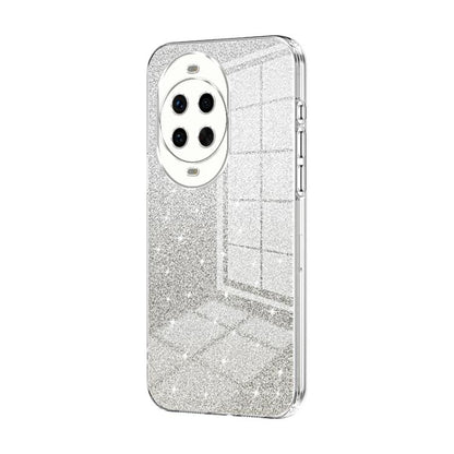 Clear glitter phone case with electroplated edge and camera cutouts