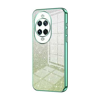 Green glitter phone case with electroplated frame and camera cutouts