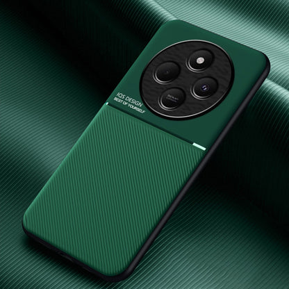Classic Tilt Strip Grain Magnetic PC Hybrid TPU Phone Case, For Redmi Note 14 Pro 5G, For Redmi 14C 4G, For Redmi K70 Ultra