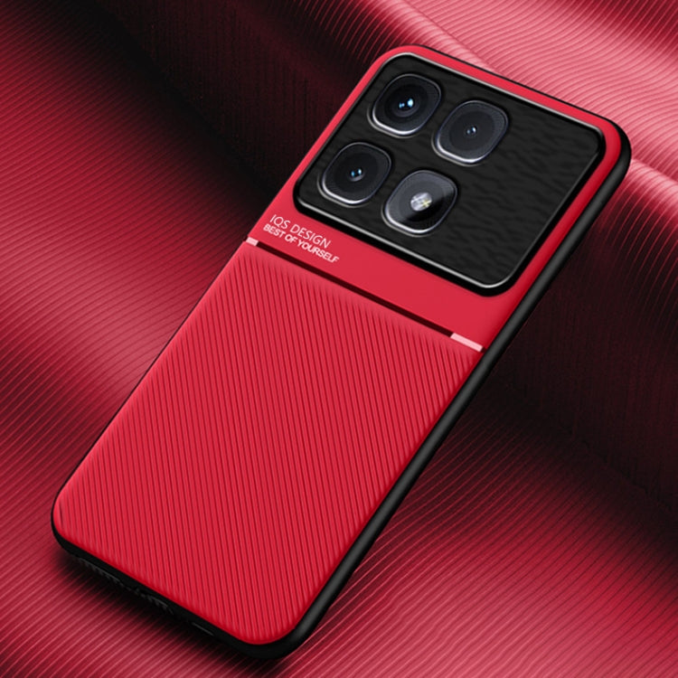 Classic Tilt Strip Grain Magnetic PC Hybrid TPU Phone Case, For Redmi Note 14 Pro 5G, For Redmi 14C 4G, For Redmi K70 Ultra