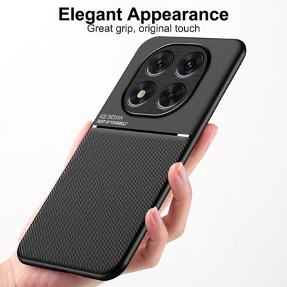 Classic Tilt Strip Grain Magnetic PC Hybrid TPU Phone Case, For Redmi Note 14 Pro 5G, For Redmi 14C 4G, For Redmi K70 Ultra