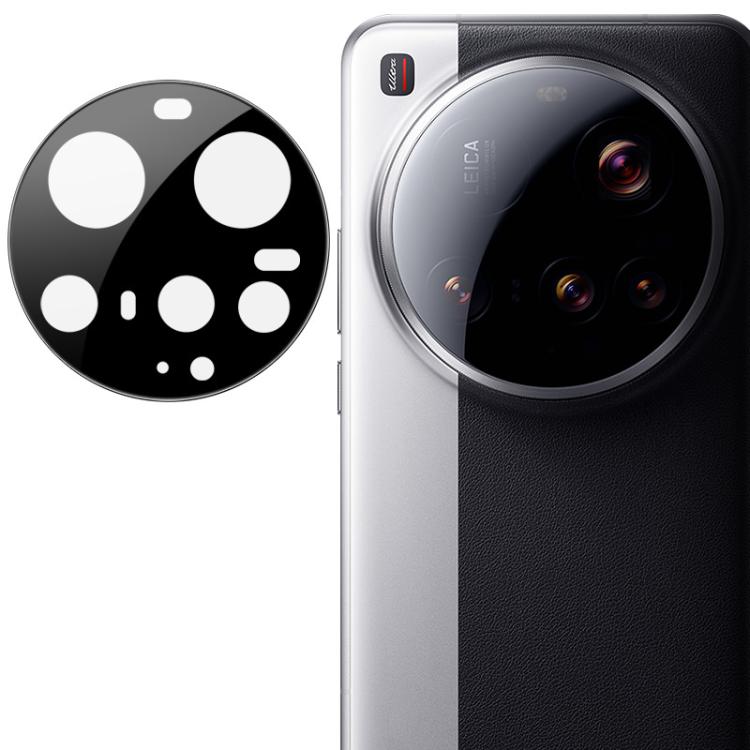 Rear camera lens glass film installed on phone rear camera area, black lens covers