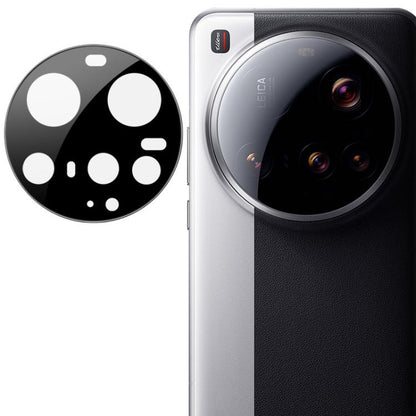 Rear camera lens glass film installed on phone rear camera area, black lens covers