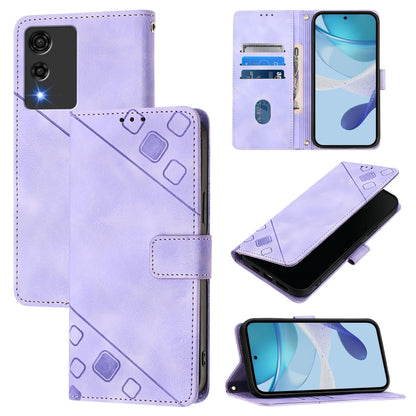 Skin-feel Embossed Leather Phone Case, For Cubot A40, For Cubot P90, For Cubot A30, For Cubot A20, For Cubot A10, For Cubot Note 40, For Cubot P50