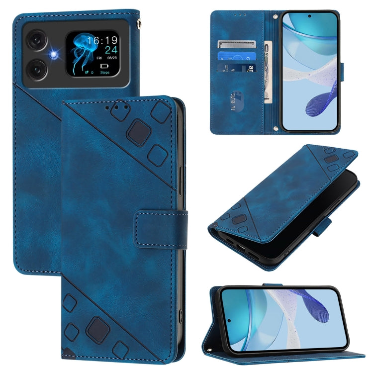 Skin-feel Embossed Leather Phone Case, For Cubot A40, For Cubot P90, For Cubot A30, For Cubot A20, For Cubot A10, For Cubot Note 40, For Cubot P50