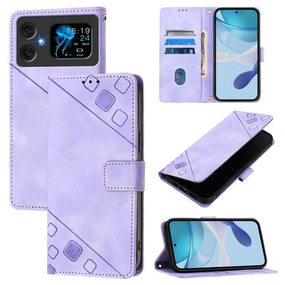 Skin-feel Embossed Leather Phone Case, For Cubot A40, For Cubot P90, For Cubot A30, For Cubot A20, For Cubot A10, For Cubot Note 40, For Cubot P50