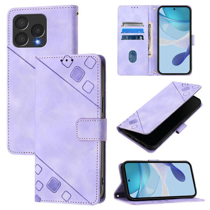 Skin-feel Embossed Leather Phone Case, For Cubot A40, For Cubot P90, For Cubot A30, For Cubot A20, For Cubot A10, For Cubot Note 40, For Cubot P50