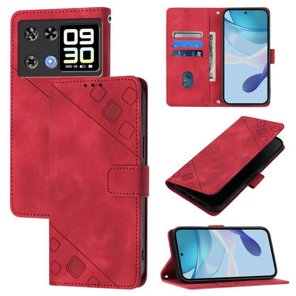 Skin-feel Embossed Leather Phone Case, For Cubot A40, For Cubot P90, For Cubot A30, For Cubot A20, For Cubot A10, For Cubot Note 40, For Cubot P50