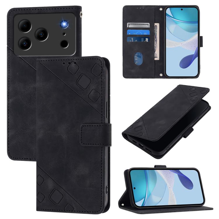Skin-feel Embossed Leather Phone Case, For Doogee Note 56 / Note 56 Pro, For Doogee Note 59 5G / Note 59 Pro, For Doogee N55 Plus
