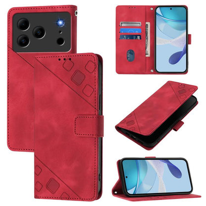Skin-feel Embossed Leather Phone Case, For Doogee Note 56 / Note 56 Pro, For Doogee Note 59 5G / Note 59 Pro, For Doogee N55 Plus