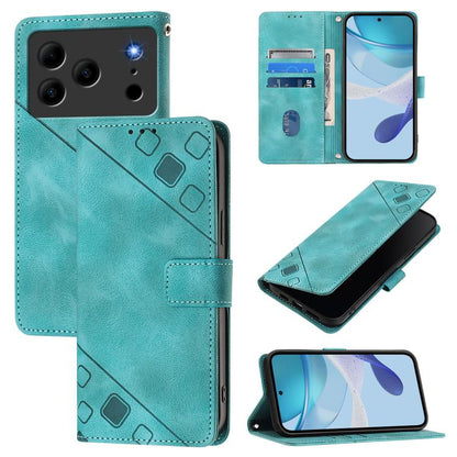 Skin-feel Embossed Leather Phone Case, For Doogee Note 56 / Note 56 Pro, For Doogee Note 59 5G / Note 59 Pro, For Doogee N55 Plus