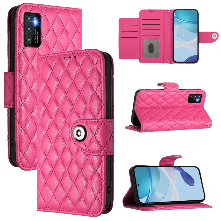 Rhombic Texture Flip Leather Phone Case with Lanyard, For Cubot A40, For Cubot P90, For Cubot A30, For Cubot A20, For Cubot A10, For Cubot Note 40, For Cubot P50