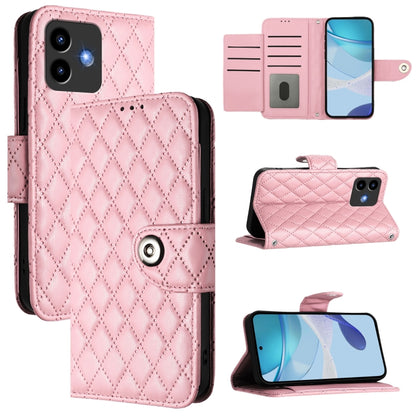 Rhombic Texture Flip Leather Phone Case with Lanyard, For Cubot A40, For Cubot P90, For Cubot A30, For Cubot A20, For Cubot A10, For Cubot Note 40, For Cubot P50