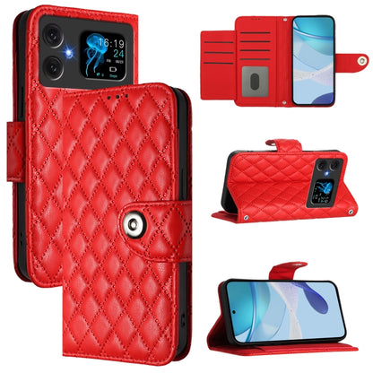 Rhombic Texture Flip Leather Phone Case with Lanyard, For Cubot A40, For Cubot P90, For Cubot A30, For Cubot A20, For Cubot A10, For Cubot Note 40, For Cubot P50