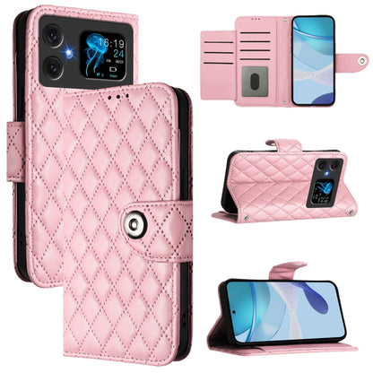 Rhombic Texture Flip Leather Phone Case with Lanyard, For Cubot A40, For Cubot P90, For Cubot A30, For Cubot A20, For Cubot A10, For Cubot Note 40, For Cubot P50