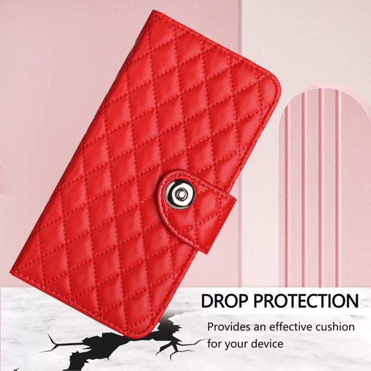 Rhombic Texture Flip Leather Phone Case with Lanyard, For Cubot A40, For Cubot P90, For Cubot A30, For Cubot A20, For Cubot A10, For Cubot Note 40, For Cubot P50