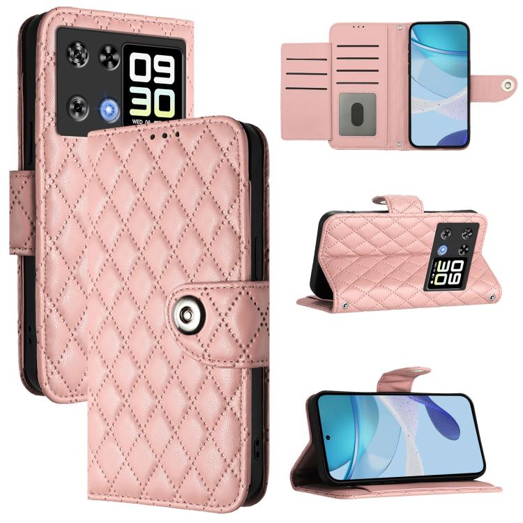 Rhombic Texture Flip Leather Phone Case with Lanyard, For Cubot A40, For Cubot P90, For Cubot A30, For Cubot A20, For Cubot A10, For Cubot Note 40, For Cubot P50