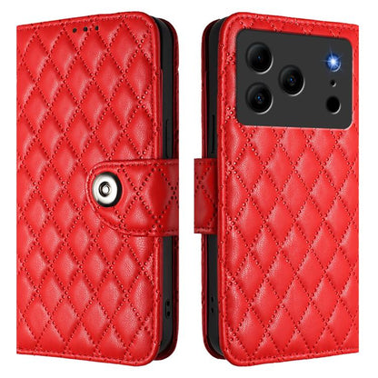 Rhombic Texture Flip Leather Phone Case with Lanyard, For Doogee Note 56 / Note 56 Pro, For Doogee Note 59 5G / Note 59 Pro, For Doogee N55 Plus