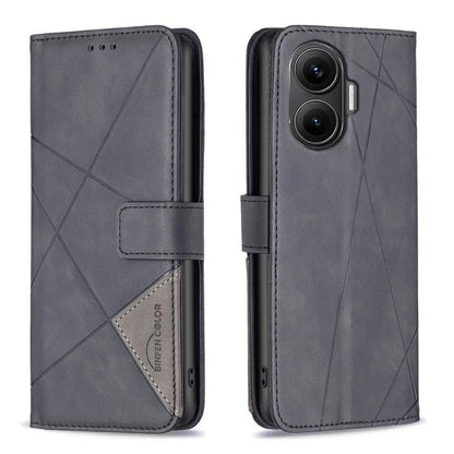 Magnetic Buckle Rhombus Texture Leather Phone Case, For Xiaomi 17T Pro 5G, For Xiaomi 17T 5G, For Xiaomi Poco M7 4G 169mm, For Xiaomi 15T Pro 5G, For Xiaomi 15T 5G, For Xiaomi Poco F7 5G Global, For Xiaomi Poco C71, For Xiaomi Poco F7 Pro / F7 Ultra   ...