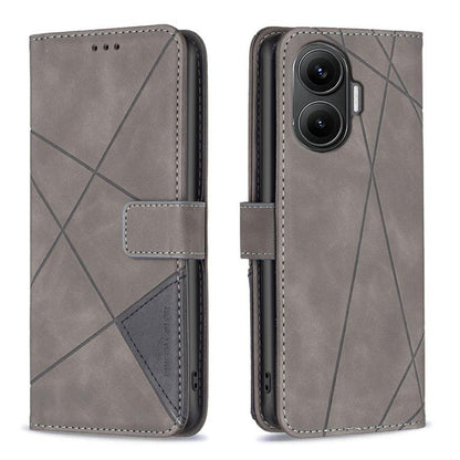 Magnetic Buckle Rhombus Texture Leather Phone Case, For Xiaomi 17T Pro 5G, For Xiaomi 17T 5G, For Xiaomi Poco M7 4G 169mm, For Xiaomi 15T Pro 5G, For Xiaomi 15T 5G, For Xiaomi Poco F7 5G Global, For Xiaomi Poco C71, For Xiaomi Poco F7 Pro / F7 Ultra   ...
