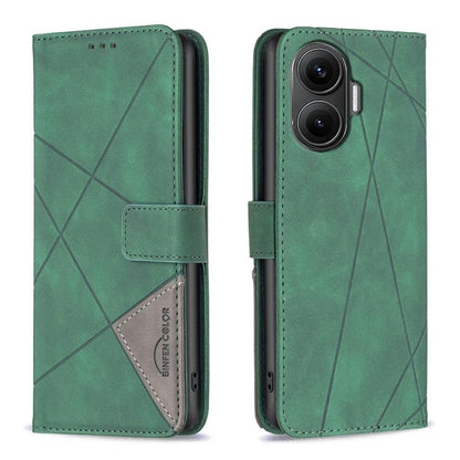 Magnetic Buckle Rhombus Texture Leather Phone Case, For Xiaomi 17T Pro 5G, For Xiaomi 17T 5G, For Xiaomi Poco M7 4G 169mm, For Xiaomi 15T Pro 5G, For Xiaomi 15T 5G, For Xiaomi Poco F7 5G Global, For Xiaomi Poco C71, For Xiaomi Poco F7 Pro / F7 Ultra   ...