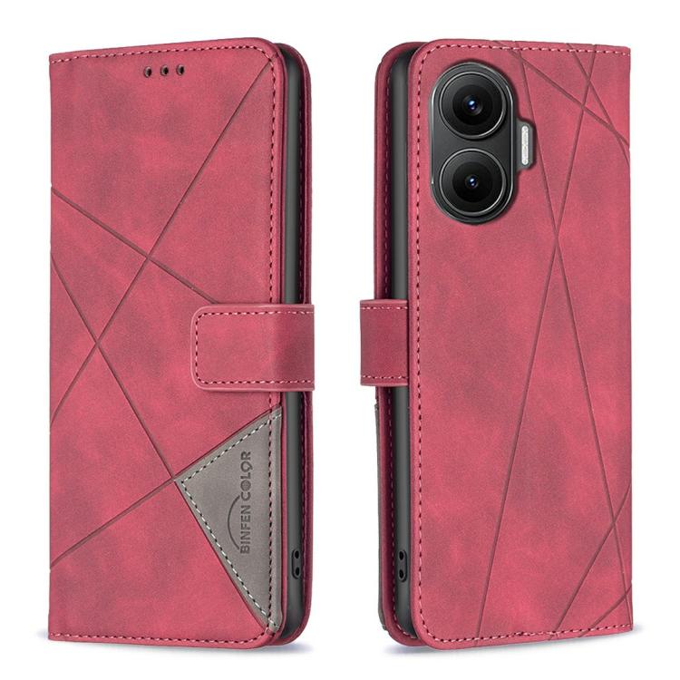 Magnetic Buckle Rhombus Texture Leather Phone Case, For Xiaomi 17T Pro 5G, For Xiaomi 17T 5G, For Xiaomi Poco M7 4G 169mm, For Xiaomi 15T Pro 5G, For Xiaomi 15T 5G, For Xiaomi Poco F7 5G Global, For Xiaomi Poco C71, For Xiaomi Poco F7 Pro / F7 Ultra   ...