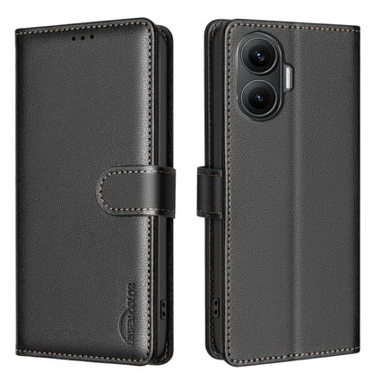 Litchi Texture RFID Anti-theft Leather Phone Case, For Xiaomi 17T Pro 5G, For Xiaomi 17T 5G, For Xiaomi Poco M7 4G 169mm, For Xiaomi 15T Pro 5G, For Xiaomi 15T 5G, For Xiaomi Poco F7 5G Global, For Xiaomi Poco C71, For Xiaomi Poco F7 Pro / F7 Ultra    ...