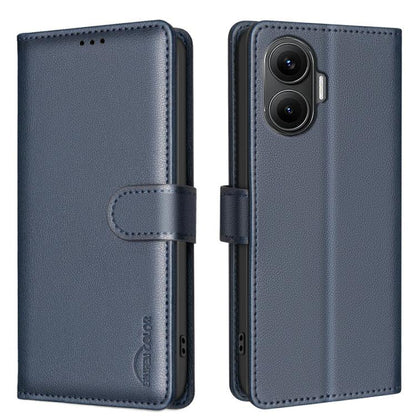 Litchi Texture RFID Anti-theft Leather Phone Case, For Xiaomi 17T Pro 5G, For Xiaomi 17T 5G, For Xiaomi Poco M7 4G 169mm, For Xiaomi 15T Pro 5G, For Xiaomi 15T 5G, For Xiaomi Poco F7 5G Global, For Xiaomi Poco C71, For Xiaomi Poco F7 Pro / F7 Ultra    ...