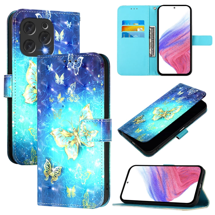 3D Painting Horizontal Flip Leather Phone Case, For Doogee Note 56 / Note 56 Pro, For Doogee N55 Plus