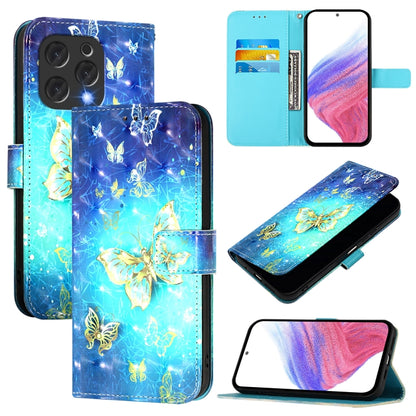 3D Painting Horizontal Flip Leather Phone Case, For Doogee Note 56 / Note 56 Pro, For Doogee N55 Plus