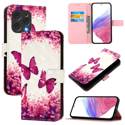 3D Painting Horizontal Flip Leather Phone Case, For Doogee Note 56 / Note 56 Pro, For Doogee N55 Plus