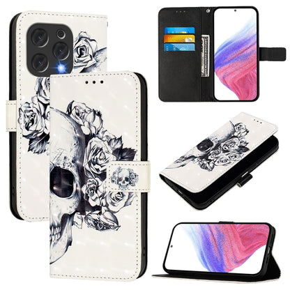 3D Painting Horizontal Flip Leather Phone Case, For Doogee Note 56 / Note 56 Pro, For Doogee N55 Plus