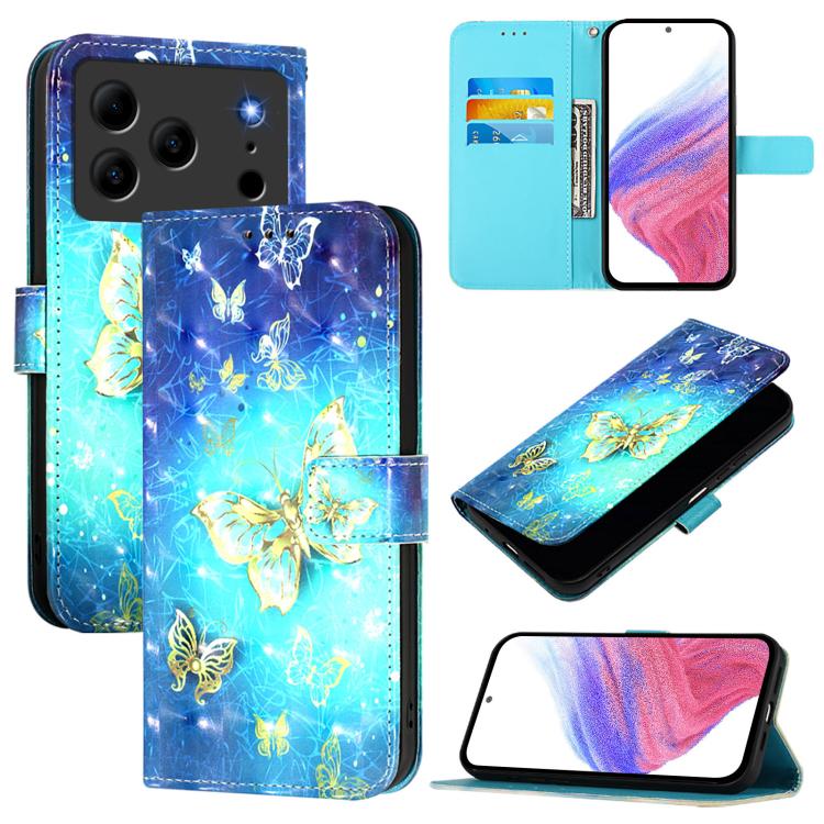 3D Painting Horizontal Flip Leather Phone Case, For Doogee Note 56 / Note 56 Pro, For Doogee N55 Plus