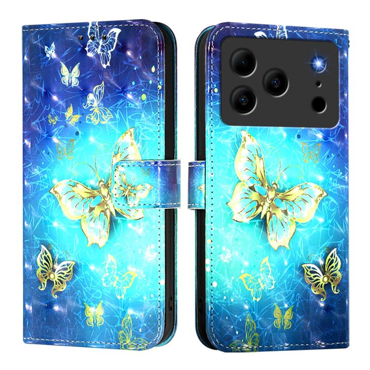 3D Painting Horizontal Flip Leather Phone Case, For Doogee Note 56 / Note 56 Pro, For Doogee N55 Plus