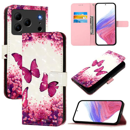 3D Painting Horizontal Flip Leather Phone Case, For Doogee Note 56 / Note 56 Pro, For Doogee N55 Plus