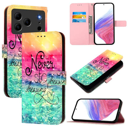 3D Painting Horizontal Flip Leather Phone Case, For Doogee Note 56 / Note 56 Pro, For Doogee N55 Plus