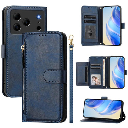 Multi-Card Slots Zipper Wallet Leather Phone Case, For Doogee Note 56 / Note 56 Pro, For Doogee Note 59 / Note 59 Pro, For Doogee N55 Plus