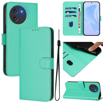 Skin Feel Solid Color Leather Phone Case with Lanyard, For Doogee Note 56 / Note 56 Pro, For Doogee Note 59 / Note 59 Pro, For Doogee N55 Plus