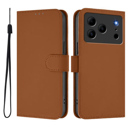 Skin Feel Solid Color Leather Phone Case with Lanyard, For Doogee Note 56 / Note 56 Pro, For Doogee Note 59 / Note 59 Pro, For Doogee N55 Plus