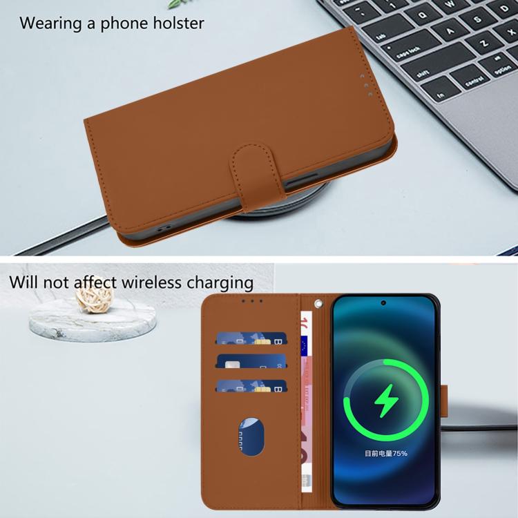Skin Feel Solid Color Leather Phone Case with Lanyard, For Doogee Note 56 / Note 56 Pro, For Doogee Note 59 / Note 59 Pro, For Doogee N55 Plus