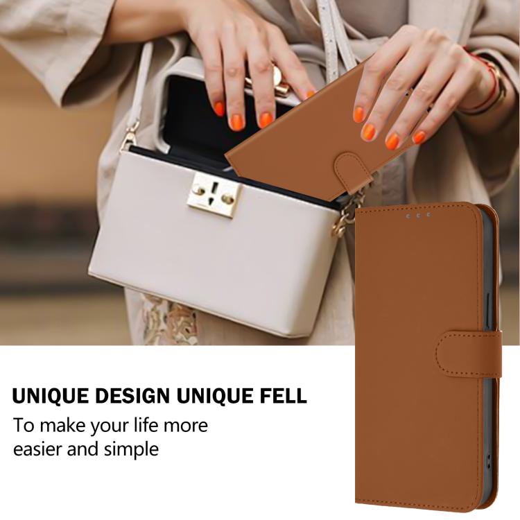 Skin Feel Solid Color Leather Phone Case with Lanyard, For Doogee Note 56 / Note 56 Pro, For Doogee Note 59 / Note 59 Pro, For Doogee N55 Plus