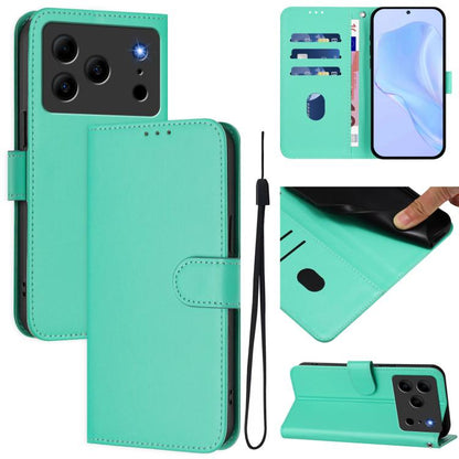 Skin Feel Solid Color Leather Phone Case with Lanyard, For Doogee Note 56 / Note 56 Pro, For Doogee Note 59 / Note 59 Pro, For Doogee N55 Plus