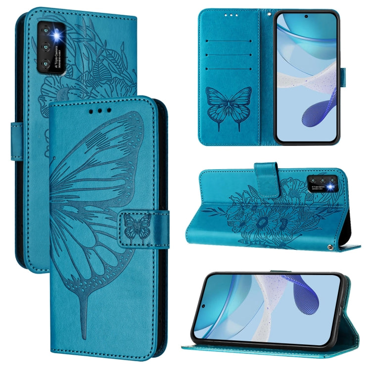 Embossed Butterfly Leather Phone Case, For Cubot A40, For Cubot P90, For Cubot A30, For Cubot A10, For Cubot P50
