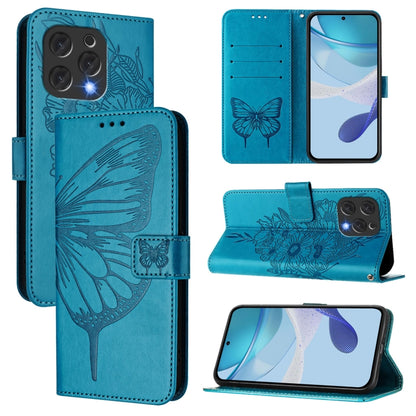 Embossed Butterfly Leather Phone Case, For Doogee Note 56 / Note 56 Pro, For Doogee Note 59 / Note 59 Pro, For Doogee N55 Plus