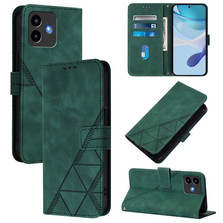 Crossbody 3D Embossed Flip Leather Phone Case, For Cubot A40, For Cubot P90, For Cubot A30, For Cubot A20, For Cubot A10, For Cubot Note 40, For Cubot P50