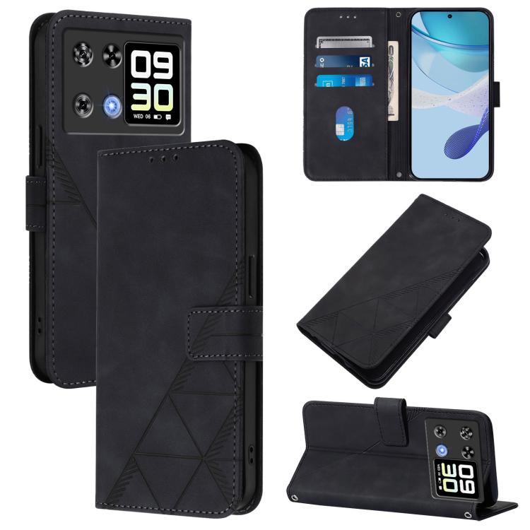 Crossbody 3D Embossed Flip Leather Phone Case, For Cubot A40, For Cubot P90, For Cubot A30, For Cubot A20, For Cubot A10, For Cubot Note 40, For Cubot P50