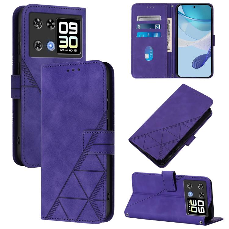 Crossbody 3D Embossed Flip Leather Phone Case, For Cubot A40, For Cubot P90, For Cubot A30, For Cubot A20, For Cubot A10, For Cubot Note 40, For Cubot P50
