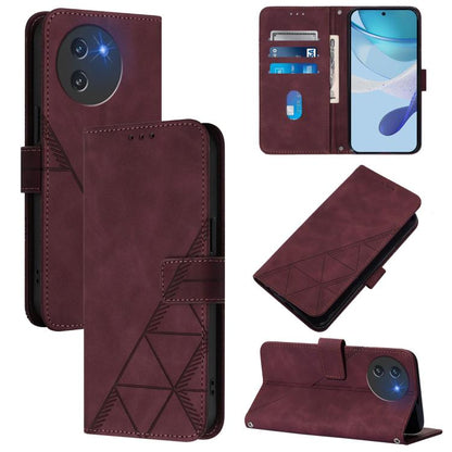 Crossbody 3D Embossed Flip Leather Phone Case, For Doogee Note 56 / Note 56 Pro, For Doogee N60 Pro, For Doogee Note 59 / Note 59 Pro, For Doogee N55 Plus