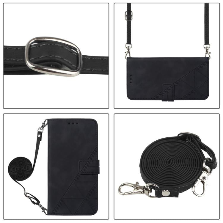 Crossbody 3D Embossed Flip Leather Phone Case, For Doogee Note 56 / Note 56 Pro, For Doogee N60 Pro, For Doogee Note 59 / Note 59 Pro, For Doogee N55 Plus